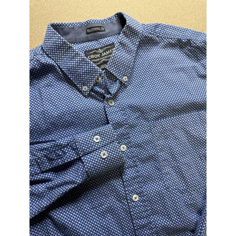 Cody James‎ Shirt Men's S Blue Pearl Snap Button-Up Plaid Western Cowboy Rodeo